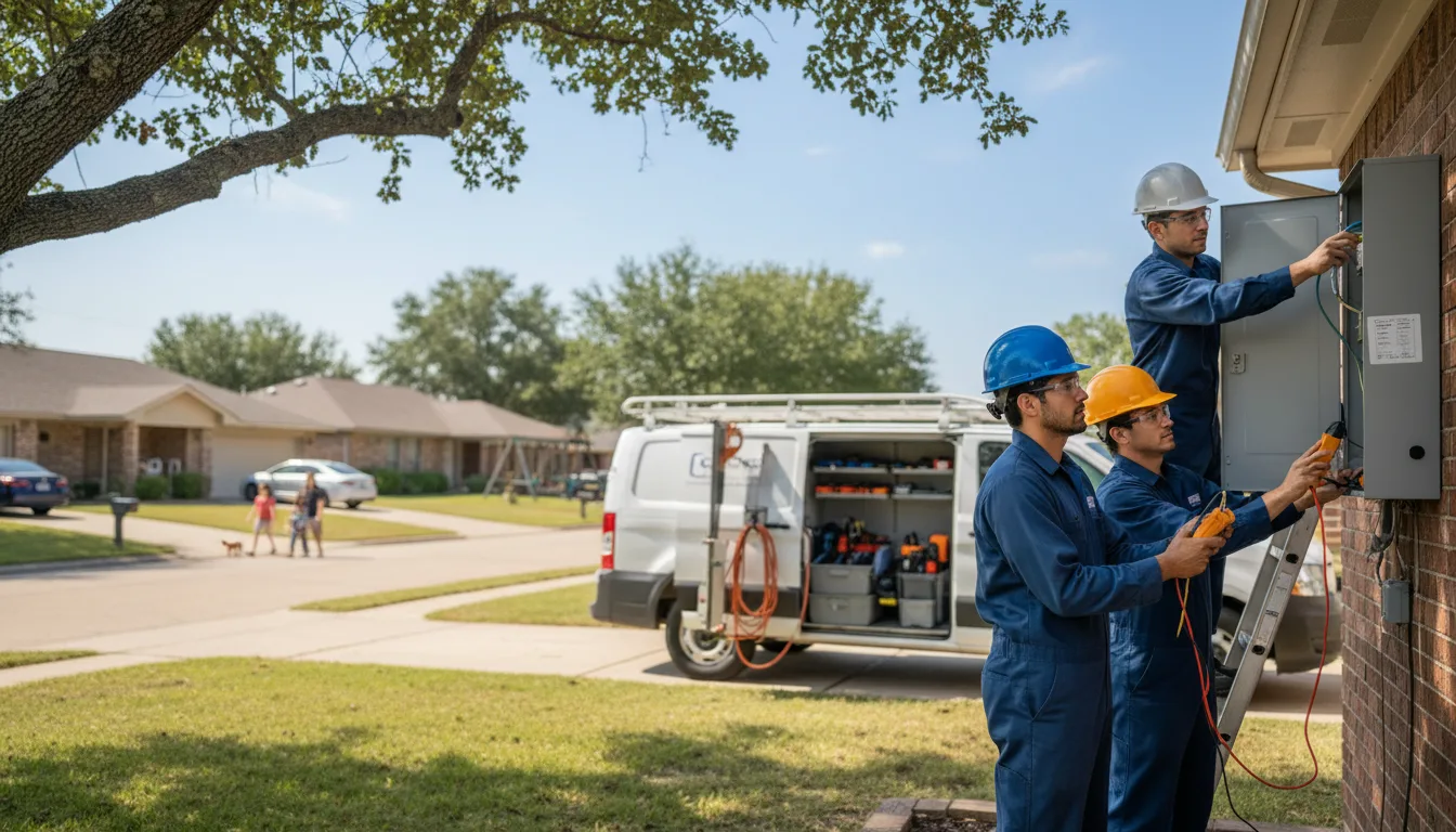 Certified electrician providing emergency electrical services in Wakita, OK